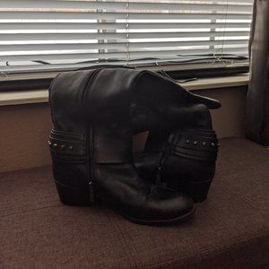 Vince Camuto Black Leather Boots
